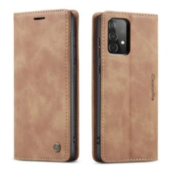 Brown CaseMe Slim Magnetic Classy Wallet Case For Galaxy A52 -Cheap NewCase Store galaxy a52 caseme slim wallet brown 4 17380.1648637627