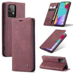 Wine Compact Flip Quality Wallet Case Cover For Galaxy A52 5G 9 Wine Compact Flip Quality Wallet Case Cover For Galaxy A52 5G -Cheap NewCase Store galaxy a52 caseme slim wallet wine 5 22083.1648637629