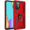 Red Slim Armor 360 Rotating Metal Ring Kickstand Case For Galaxy A52