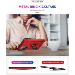 Red Slim Armor 360 Rotating Metal Ring Kickstand Case For Galaxy A52 11 Red Slim Armor 360 Rotating Metal Ring Kickstand Case For Galaxy A52 -Cheap NewCase Store galaxy a52 metal ring shock proof case red 2 33124.1687916203
