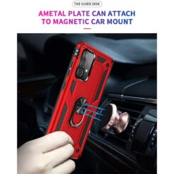 Red Slim Armor 360 Rotating Metal Ring Kickstand Case For Galaxy A52 12 Red Slim Armor 360 Rotating Metal Ring Kickstand Case For Galaxy A52 -Cheap NewCase Store galaxy a52 metal ring shock proof case red 6 72294.1687916203