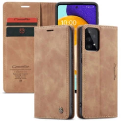 Brown CaseMe Soft Matte Quality Wallet Case For Galaxy A53 5G -Cheap NewCase Store galaxy a53 5g caseme slim wallet brown 5 73175.1656297479