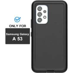 Black Heavy Duty Defender Military Grade Case For Galaxy A53 5G -Cheap NewCase Store galaxy a53 5g military grade defender case black 4 71269.1680496866