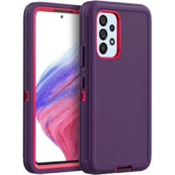 Purple Galaxy A53 5G Rugged Full Body Heavy Duty Shock Proof Case
