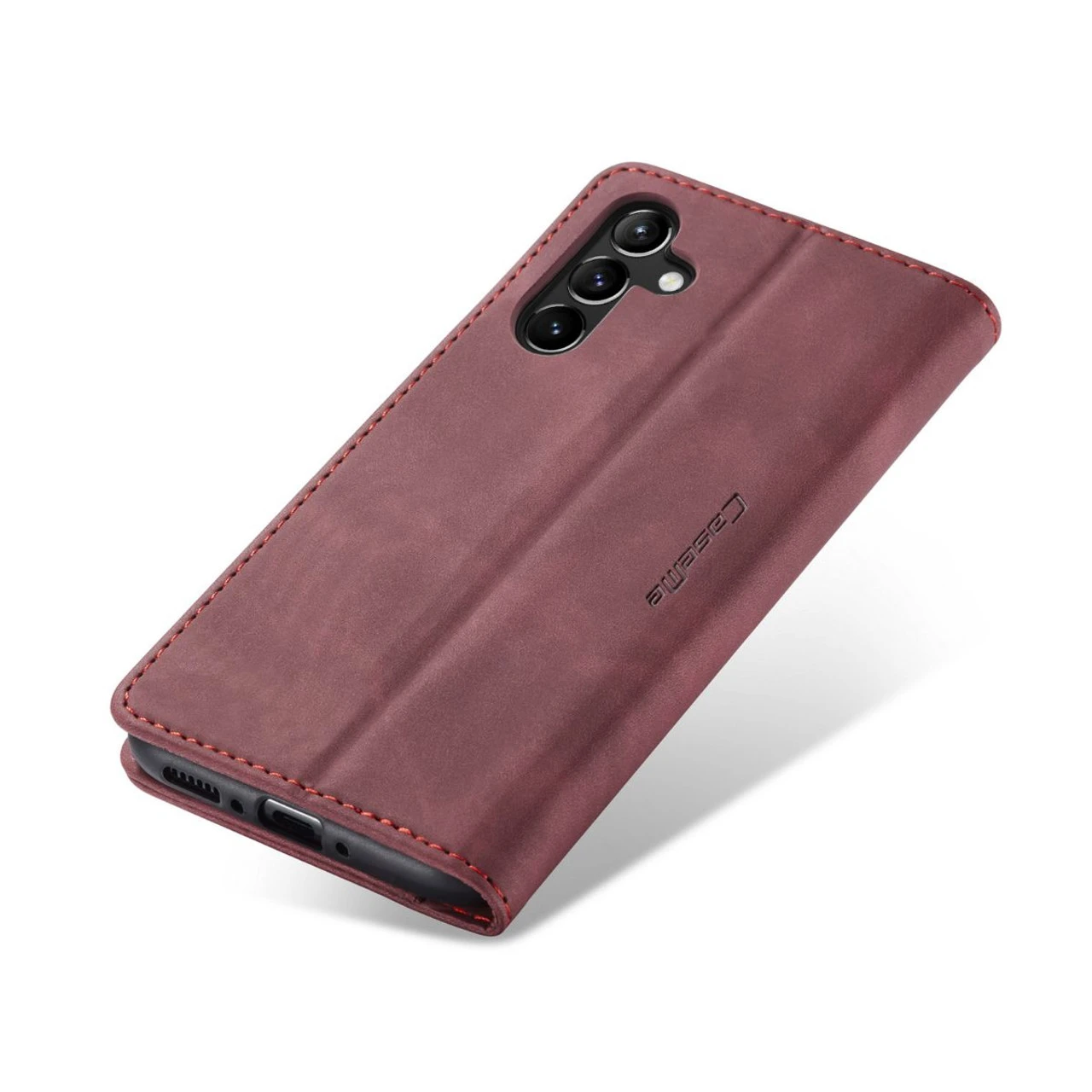 Red Galaxy A54 5G CaseMe Soft Matte Quality Wallet Case 5 Red Galaxy A54 5G CaseMe Soft Matte Quality Wallet Case - Image 5
