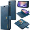 Blue DG.Ming Luxury Leather Wallet With Magnetic Case Cover For Galaxy A54 5G