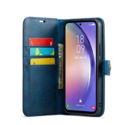 Blue DG.Ming Luxury Leather Wallet With Magnetic Case Cover For Galaxy A54 5G -Cheap NewCase Store galaxy a54 5g dg ming wallet magnetic case blue 4 59546.1701321204