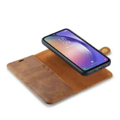 Brown Galaxy A54 5G DG.Ming 2 In 1 Leather Wallet Removable Magnetic Case -Cheap NewCase Store galaxy a54 5g dg ming wallet magnetic case brown 6 52982.1701321206