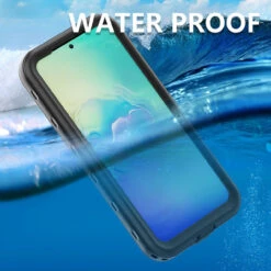 Black Galaxy A54 5G Waterproof Dirtproof Shockproof Defender Case -Cheap NewCase Store galaxy a54 5g waterproof case black 12 82155.1691406965