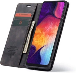 Black Galaxy A70 CaseMe Premium Compact Flip Wallet Card Case -Cheap NewCase Store galaxy a70 caseme wallet black 5 57510.1687256115