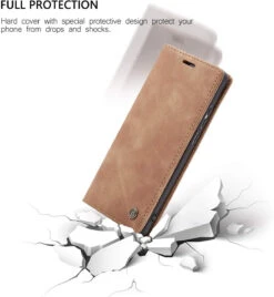 Vintage Brown Galaxy A70 CaseMe Premium Compact Flip Wallet Case -Cheap NewCase Store galaxy a70 caseme wallet brown 5 01642.1580962057