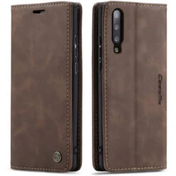 Stylish Coffee CaseMe Compact Flip Wallet Case For Samsung Galaxy A70