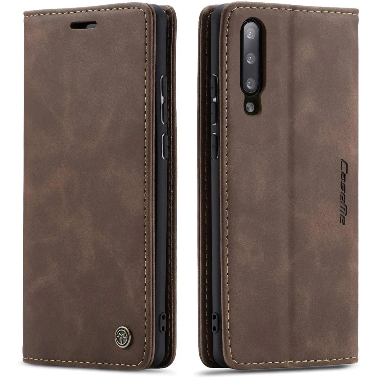 Stylish Coffee CaseMe Compact Flip Wallet Case For Samsung Galaxy A70 1 Stylish Coffee CaseMe Compact Flip Wallet Case For Samsung Galaxy A70
