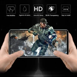 Black Galaxy A71 9D Full Cover Tempered Glass Screen Protector -Cheap NewCase Store galaxy a71 9d tempered glass black 4 76035.1648987895