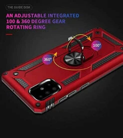 Red Galaxy A71 Slim Armor 360 Rotating Metal Ring Stand Case Cover 11 Red Galaxy A71 Slim Armor 360 Rotating Metal Ring Stand Case Cover -Cheap NewCase Store galaxy a71 metal ring kickstand case red 4 39294.1591344576