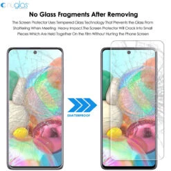 Galaxy A71 PUREGLAS 2.5D Tempered Glass Screen Protector -Cheap NewCase Store galaxy a71 pureglas tempered glass 3 77771.1593995677