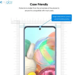 Galaxy A71 PUREGLAS 2.5D Tempered Glass Screen Protector -Cheap NewCase Store galaxy a71 pureglas tempered glass 4 82123.1593995675