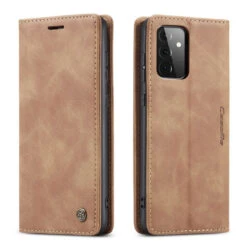 Brown Galaxy A72 CaseMe Slim Quality 2 Card Slot Wallet Case -Cheap NewCase Store galaxy a72 caseme slim wallet brown 4 61293.1648637632