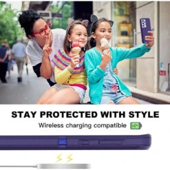 Blue Heavy Duty Defender Military Grade Case For Galaxy A73 5G -Cheap NewCase Store galaxy a73 5g military grade defender case blue 6 05178.1683684297