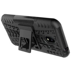 Black Galaxy J2 Pro (2018) Heavy Duty Hybrid Kickstand Case -Cheap NewCase Store galaxy j2 pro heavy duty case black 4 24364.1529572373