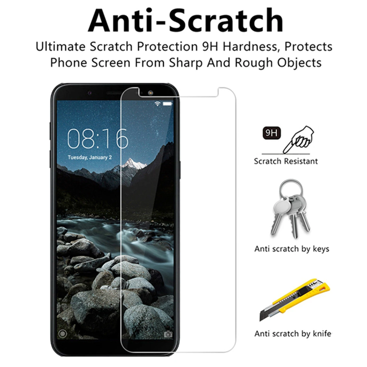 Samsung Galaxy J2 Pro (2018) Tempered Glass Screen Protector 2 Samsung Galaxy J2 Pro (2018) Tempered Glass Screen Protector - Image 2