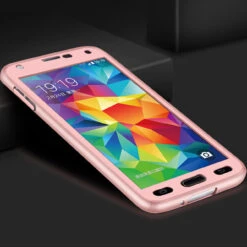 Rose Gold Galaxy J5 Pro (2017) Full Body 360 Degree Protect Case