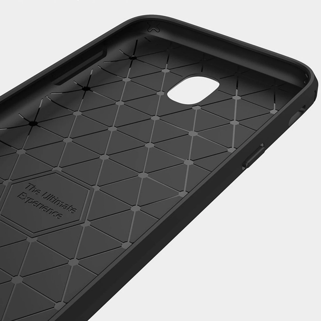 Black Samsung Galaxy J7 Pro 2017 Slim Armor Carbon Fibre Case 6 Black Samsung Galaxy J7 Pro 2017 Slim Armor Carbon Fibre Case - Image 6
