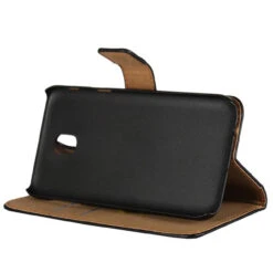 Black Genuine Leather Wallet Case For Samsung Galaxy J5 Pro (2017) -Cheap NewCase Store galaxy j5 pro genuine wallet black 3 39273.1522312014