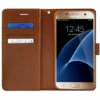 Brown Galaxy J5 Pro Genuine Mercury Mansoor Diary Wallet Case