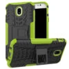 Green Samsung Galaxy J7 Pro (2017) Heavy Duty Hybrid Kickstand Case