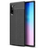 Black Ultra Slim Shock Proof Leather Texture Case For Galaxy Note 10