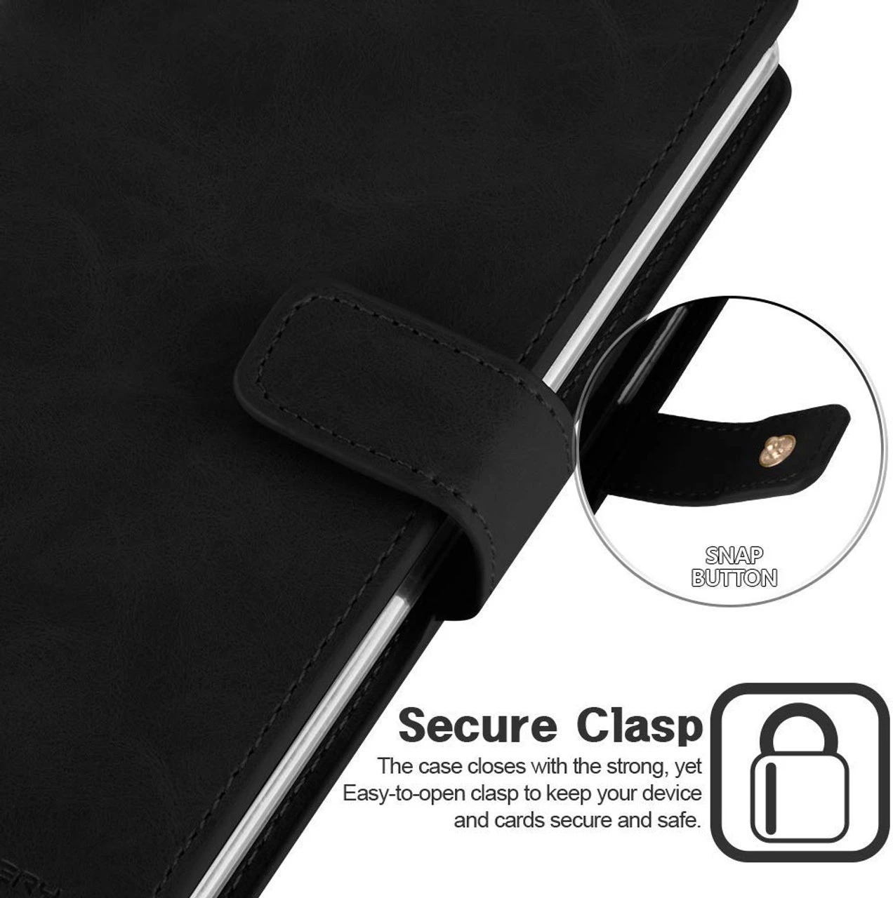 Classy Black Mercury Mansoor Diary Wallet Card Case For Galaxy Note 10 5 Classy Black Mercury Mansoor Diary Wallet Card Case For Galaxy Note 10 - Image 5