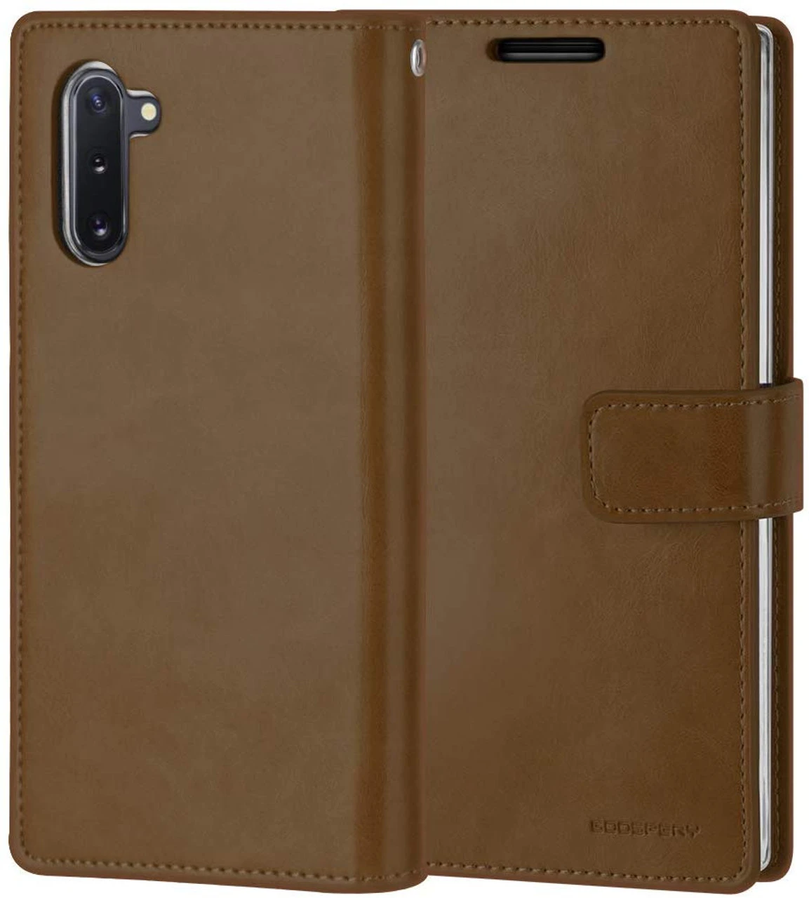 Dark Brown Mercury Mansoor Diary Wallet Card Case For Galaxy Note 10 2 Dark Brown Mercury Mansoor Diary Wallet Card Case For Galaxy Note 10 - Image 2