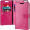 Hot Pink Galaxy Note 10 Mercury Mansoor Diary Wallet Card Case