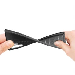 Black Galaxy Note 10+ Ultra Slim Carbon Fibre Leather Texture Case -Cheap NewCase Store galaxy note 10 plus carbon fibre leather black 8 45764.1573346505