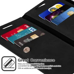 Mercury Mansoor Diary Wallet Case For Galaxy Note 10+ / 10+ 5G - Black -Cheap NewCase Store galaxy note 10 plus mansoor diary black 3 19040.1641682196