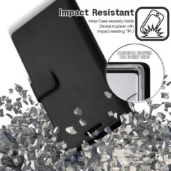 Mercury Mansoor Diary Wallet Case For Galaxy Note 10+ / 10+ 5G - Black -Cheap NewCase Store galaxy note 10 plus mansoor diary black 6 60672.1641682196