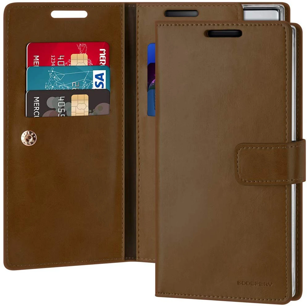 Dark Brown Mercury Mansoor Diary Wallet Case For Galaxy Note 10+ 1 Dark Brown Mercury Mansoor Diary Wallet Case For Galaxy Note 10+