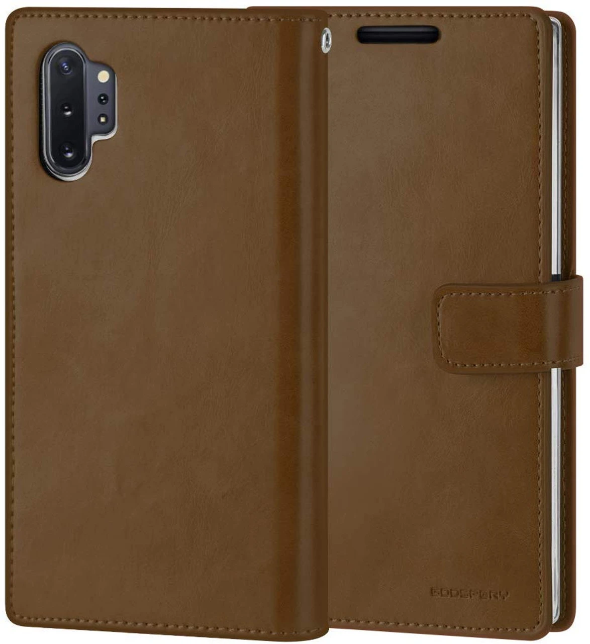 Dark Brown Mercury Mansoor Diary Wallet Case For Galaxy Note 10+ 2 Dark Brown Mercury Mansoor Diary Wallet Case For Galaxy Note 10+ - Image 2