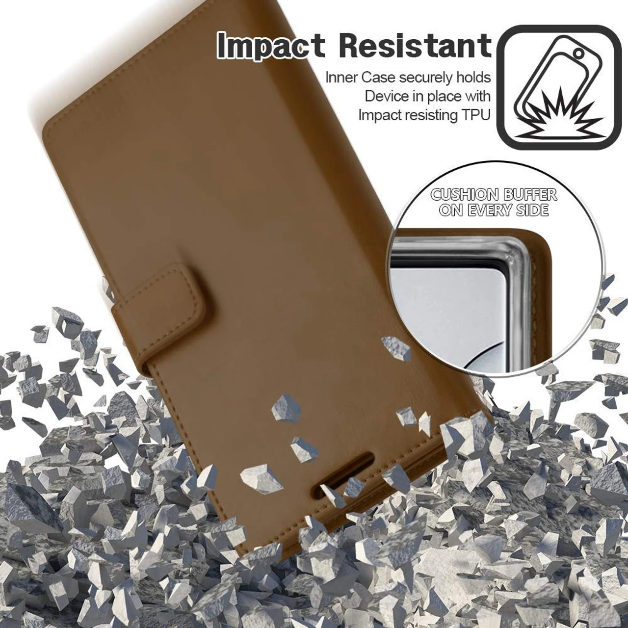 Dark Brown Mercury Mansoor Diary Wallet Case For Galaxy Note 10+ 5 Dark Brown Mercury Mansoor Diary Wallet Case For Galaxy Note 10+ - Image 5