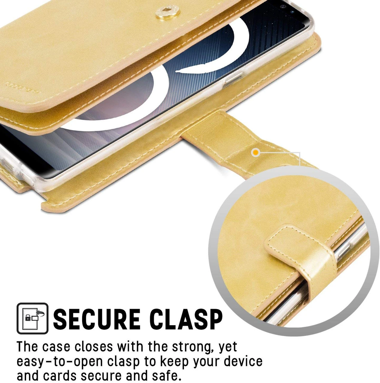 Gold Mercury Mansoor Diary Wallet Case Card Slots For Galaxy Note 10+ 3 Gold Mercury Mansoor Diary Wallet Case Card Slots For Galaxy Note 10+ - Image 3