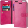 Hot Pink Mercury Mansoor Diary Wallet Case For Galaxy Note 10+