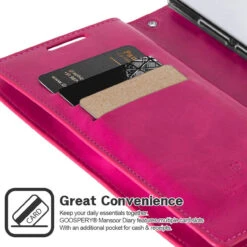 Hot Pink Mercury Mansoor Diary Wallet Case For Galaxy Note 10+ -Cheap NewCase Store galaxy note 10 plus mansoor diary hot pink 4 01168.1574488874