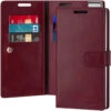 Classy Wine Galaxy Note 10+ Mercury Mansoor Diary Wallet Case