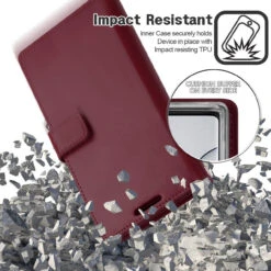 Classy Wine Galaxy Note 10+ Mercury Mansoor Diary Wallet Case -Cheap NewCase Store galaxy note 10 plus mansoor diary wine 6 29748.1629023811