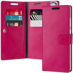 Stylish Hot Pink Galaxy Note 20 Genuine Mercury Mansoor Wallet Case