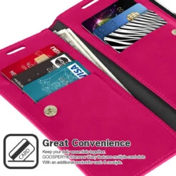 Stylish Hot Pink Galaxy Note 20 Genuine Mercury Mansoor Wallet Case -Cheap NewCase Store galaxy note 20 mercury mansoor wallet hot pink 3 63792.1636969756