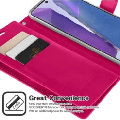 Stylish Hot Pink Galaxy Note 20 Genuine Mercury Mansoor Wallet Case -Cheap NewCase Store galaxy note 20 mercury mansoor wallet hot pink 4 45971.1636969756