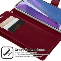 Classy Wine Galaxy Note 20 Genuine Mercury Mansoor Wallet Case -Cheap NewCase Store galaxy note 20 mercury mansoor wallet wine 4 79572.1636969765