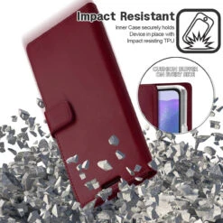 Classy Wine Galaxy Note 20 Genuine Mercury Mansoor Wallet Case -Cheap NewCase Store galaxy note 20 mercury mansoor wallet wine 5 66578.1636969765